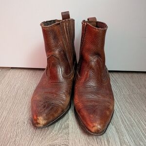 Joe Sanchez Vintage Brown Cowboy Boots